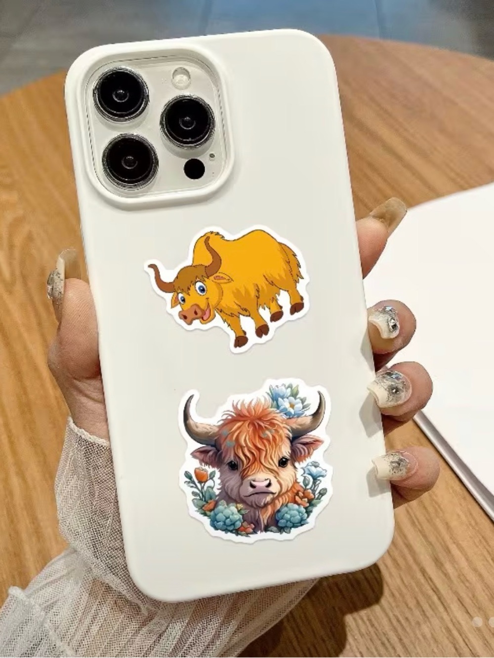 50pcs Highland Cow Stickers NWT - Picture 5 of 6